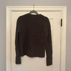 Ann Taylor Dark Grey Crew Neck Sweater